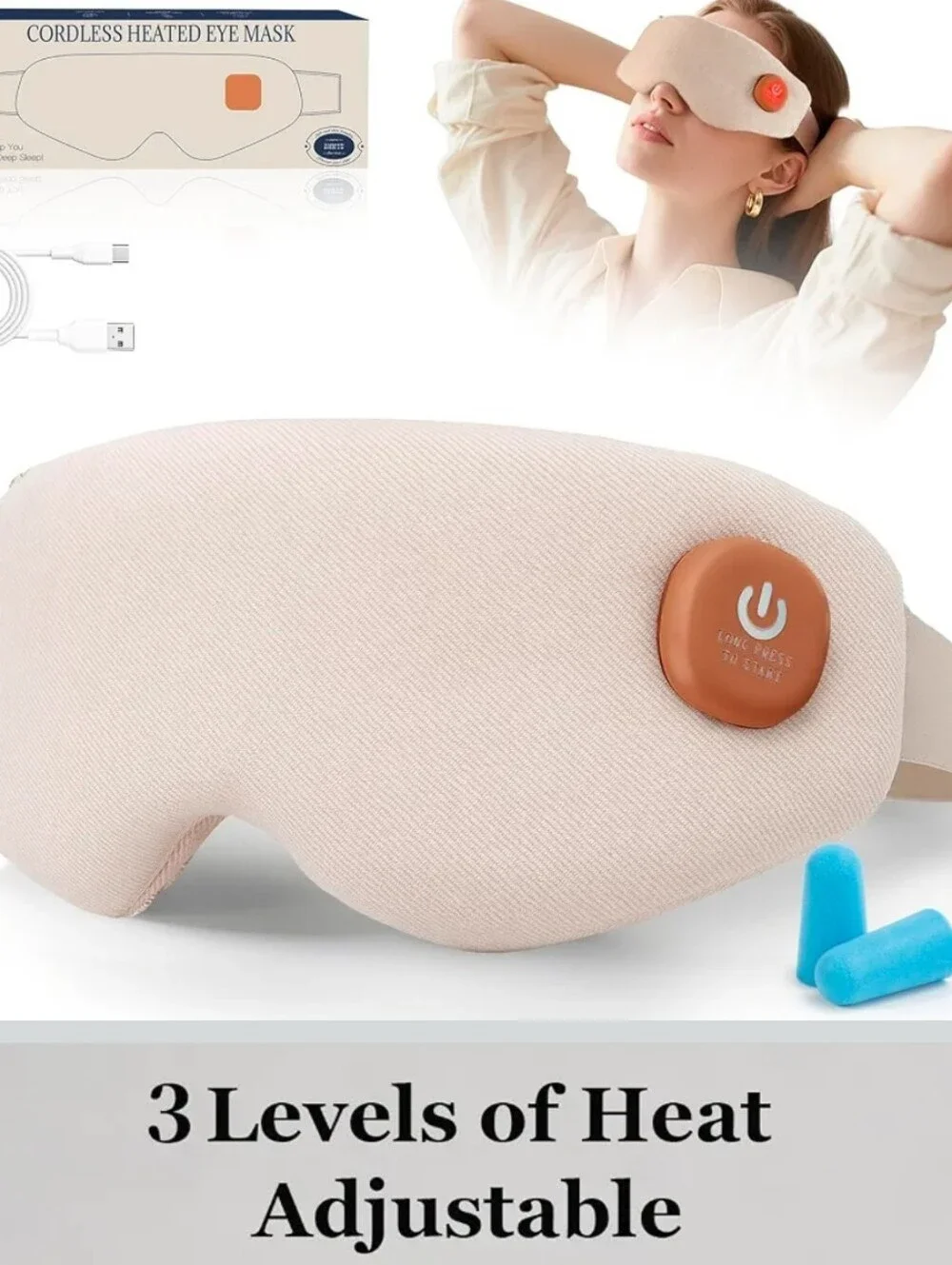 NWT Cordless Heated Eye Mask